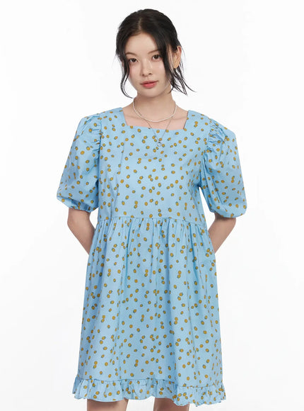puff-sleeve-mini-dress-iy511