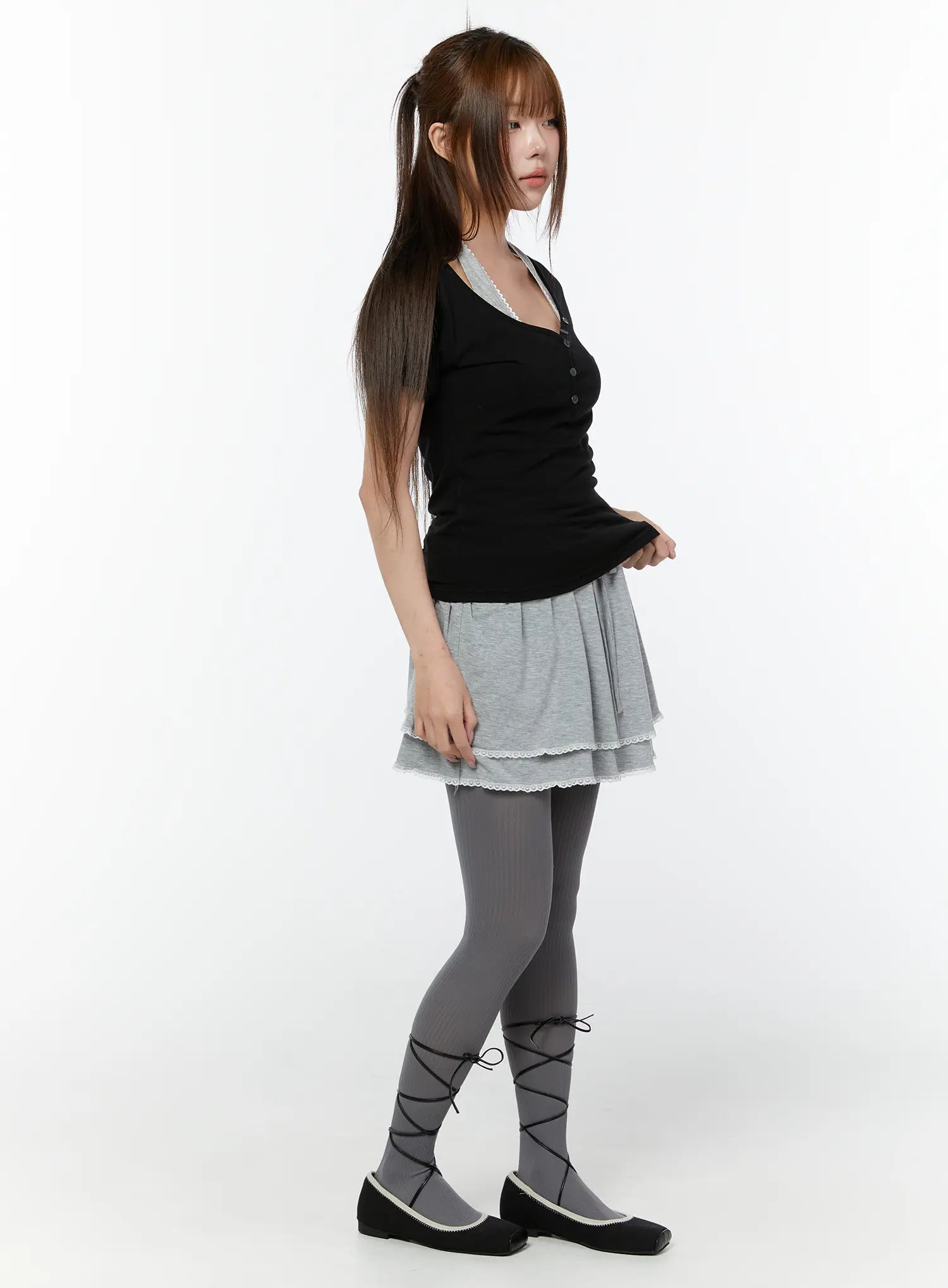 lace-trim-layered-mini-skirt-cy519