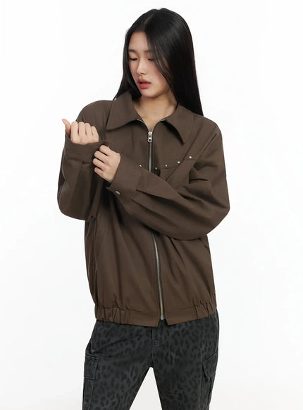 Urban Studded Bomber Jacket IA508
