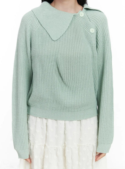 diagonal-button-collar-knit-top-cj519