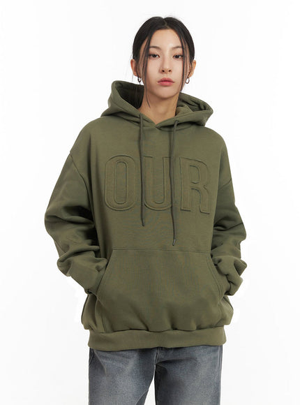 Oversized Embroidered Hoodie IJ503