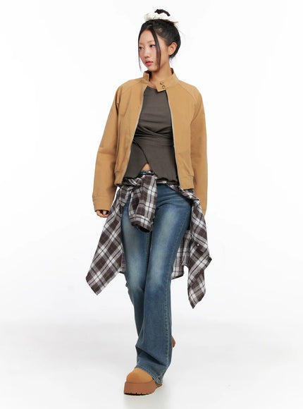 Cotton Raglan Sleeve Jacket CO514