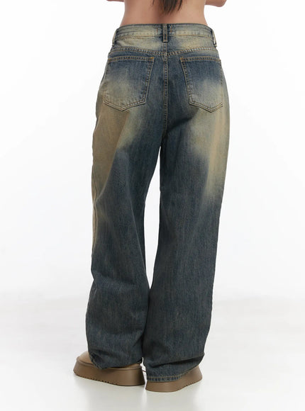 Wide Washed Jeans CS06