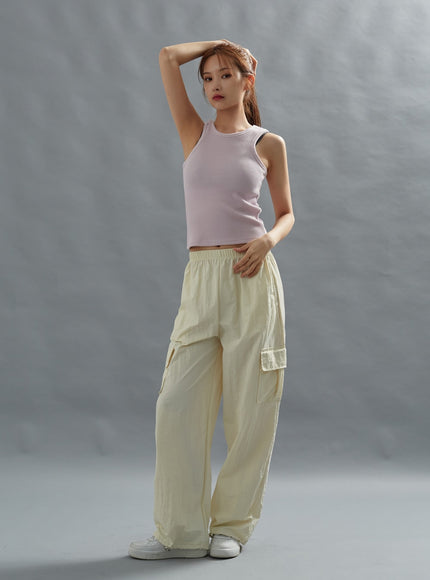 Loose Fit String Cargo Pants CG01