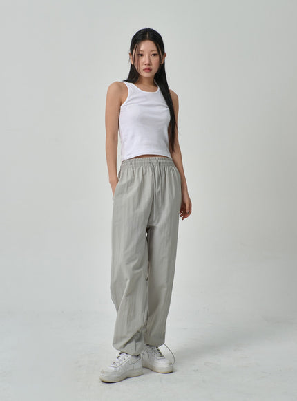 Pantalon de survêtement en nylon avec cordon de serrage IF315