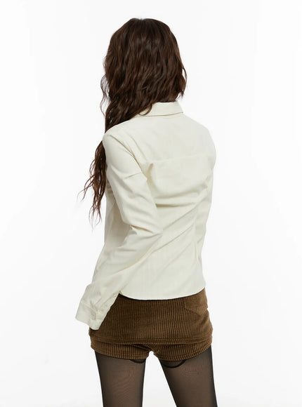 elegant-striped-v-neck-blouse-cd517