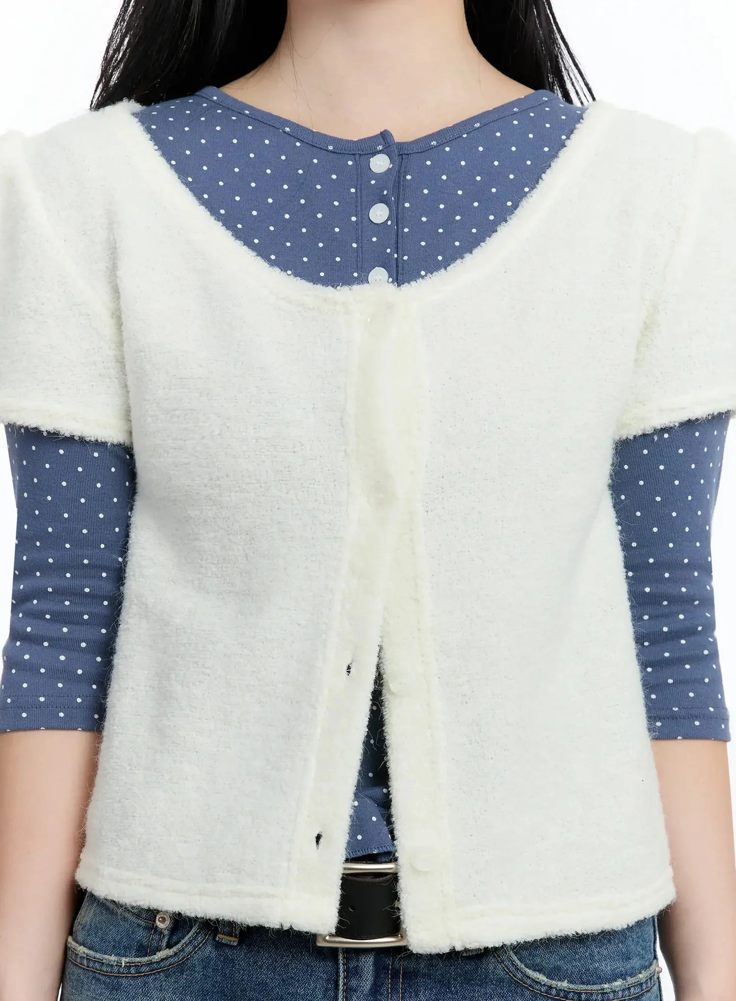 textured-knit-shoulder-puff-short-sleevecardigan-im513