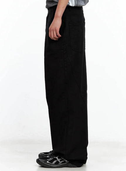 Men's Wide-Leg Cotton Pants IL511