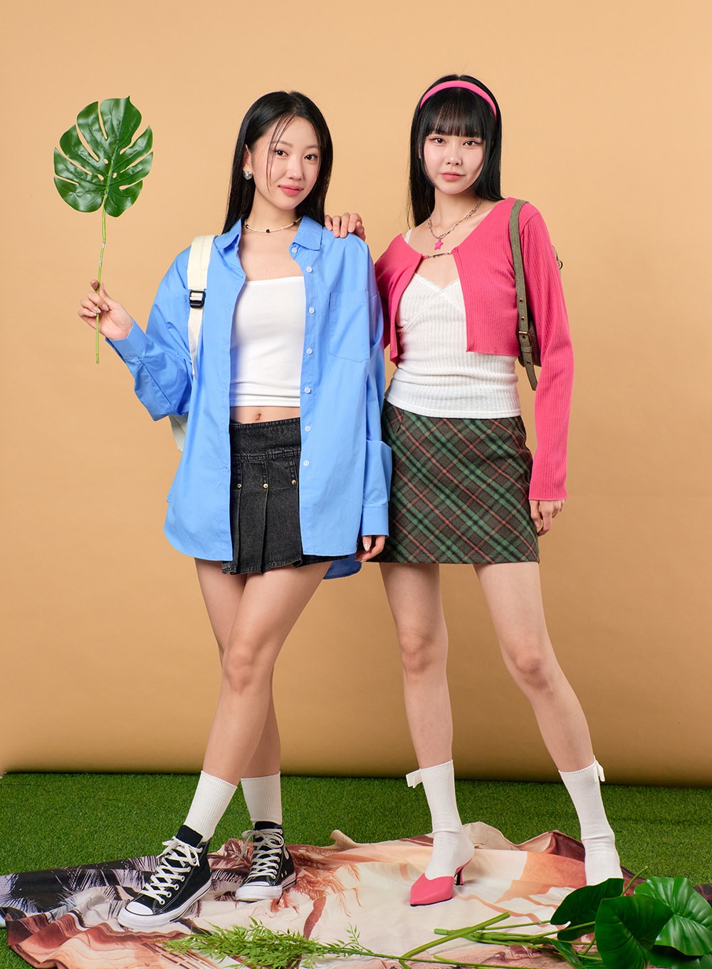 unbalanced-denim-pleated-mini-skirt-ij430