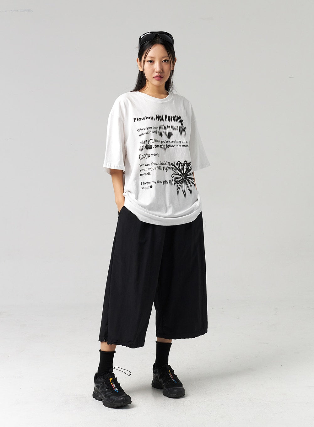 Nylon Wide Pants Unisex CL307