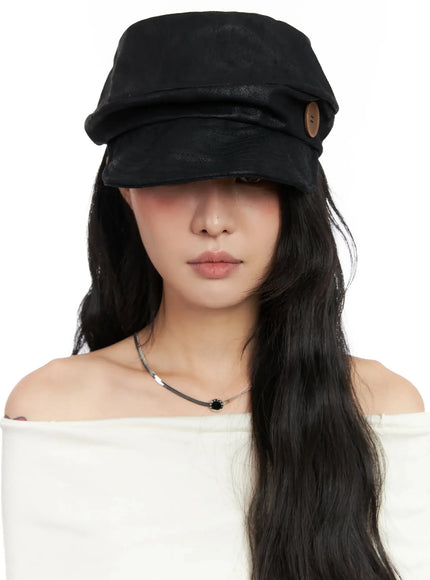 buttoned-faux-leather-cap-in528