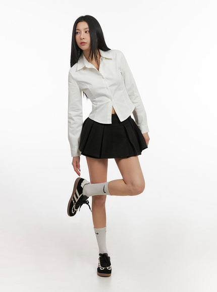 Pleated Mini Skirt IJ503