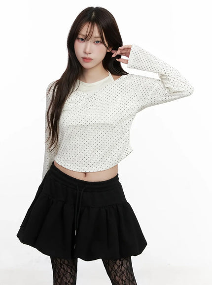 polka-dot-layered-halter-top-in525
