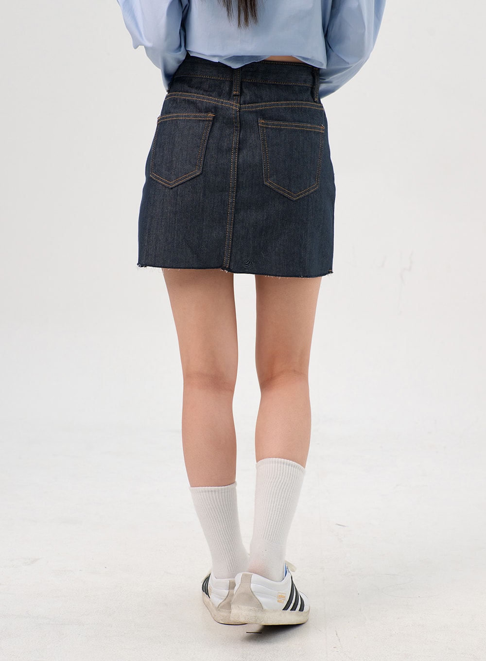 Indigo Denim Mini Skirt OG328