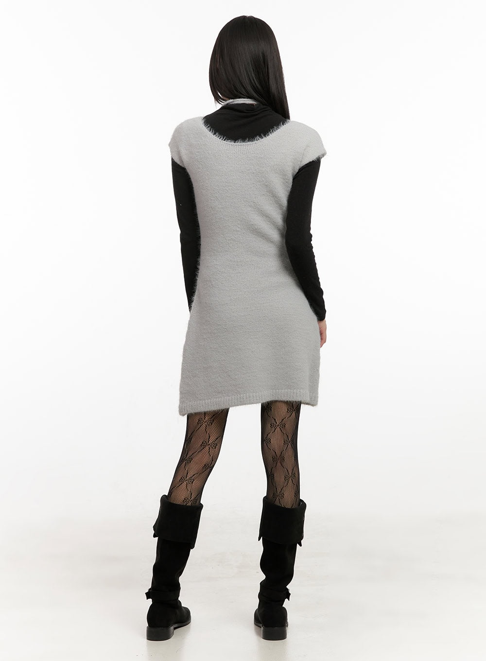 Slim-Fit Wool Blend Mini Dress CJ506