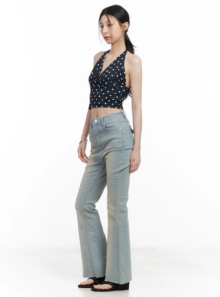 v-neck-polka-dot-halter-top-cl501