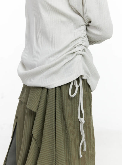 shirred-button-hoodie-co520