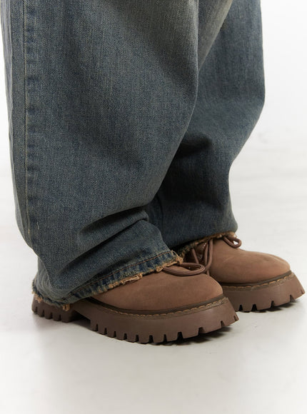 Rachael Distressed Wide-Leg Jeans CA514