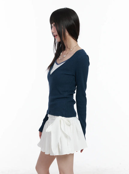 v-neck-ribbed-long-sleeve-top-cm524