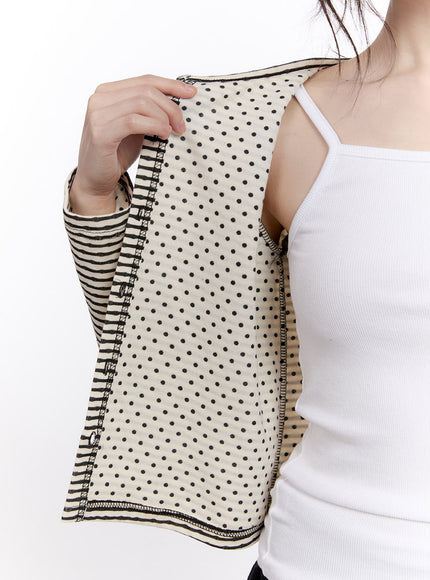 buttoned-stripe-polka-dot-cardigan-cf512