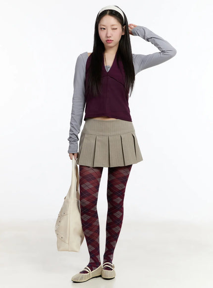 chic-striped-pleated-mini-skirt-cm511