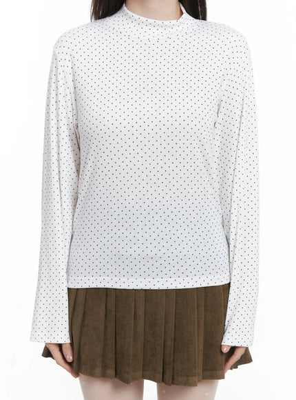 polka-dot-mock-neck-top-cj506