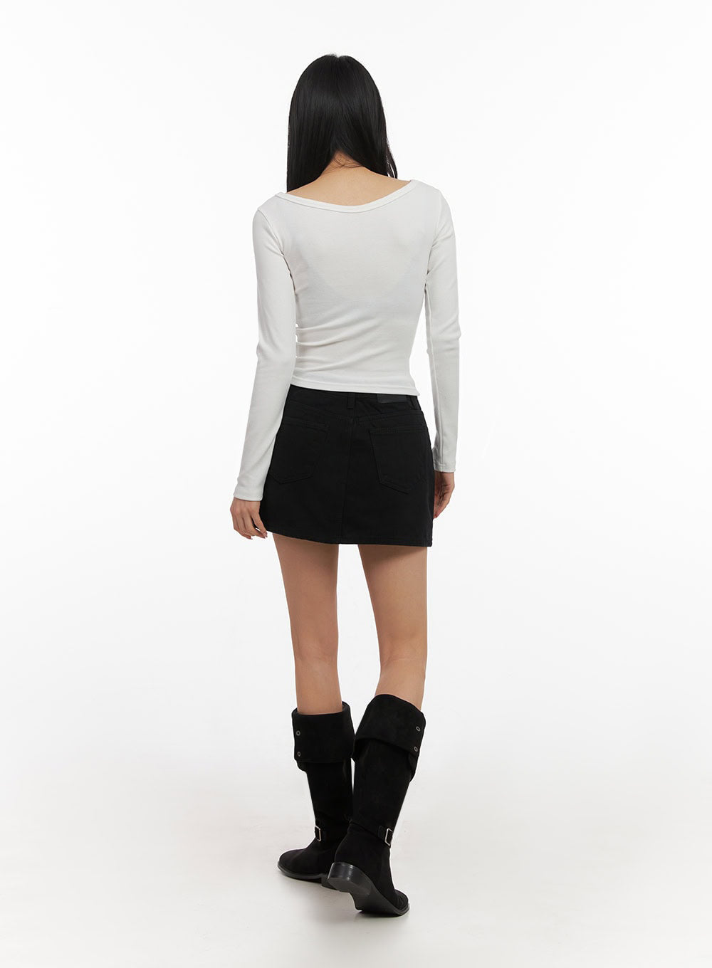 Warm Basic Mini Skirt ID431