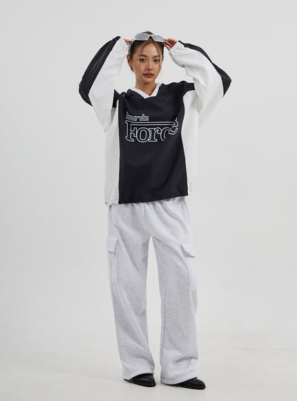 Cargo Wide Leg Track Pants Unisex CJ313