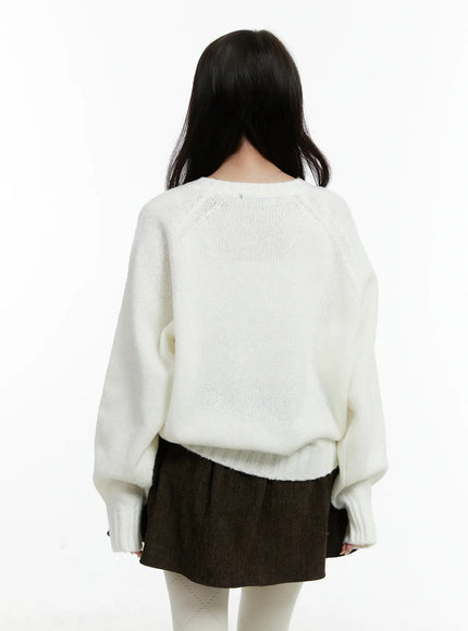 Oversized V-Neck Sweater CD523