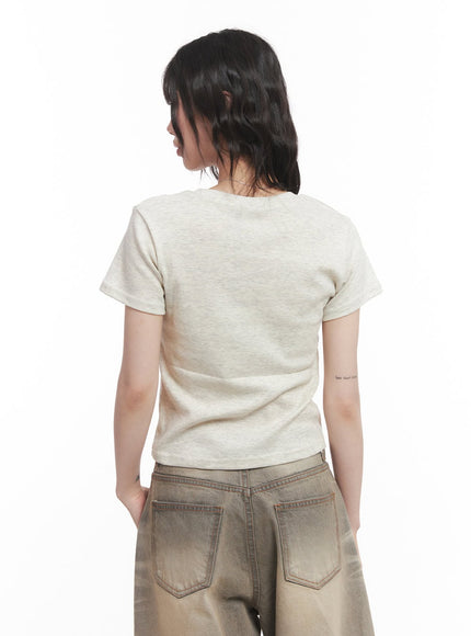 "84" Graphic Crop Tee  CM520