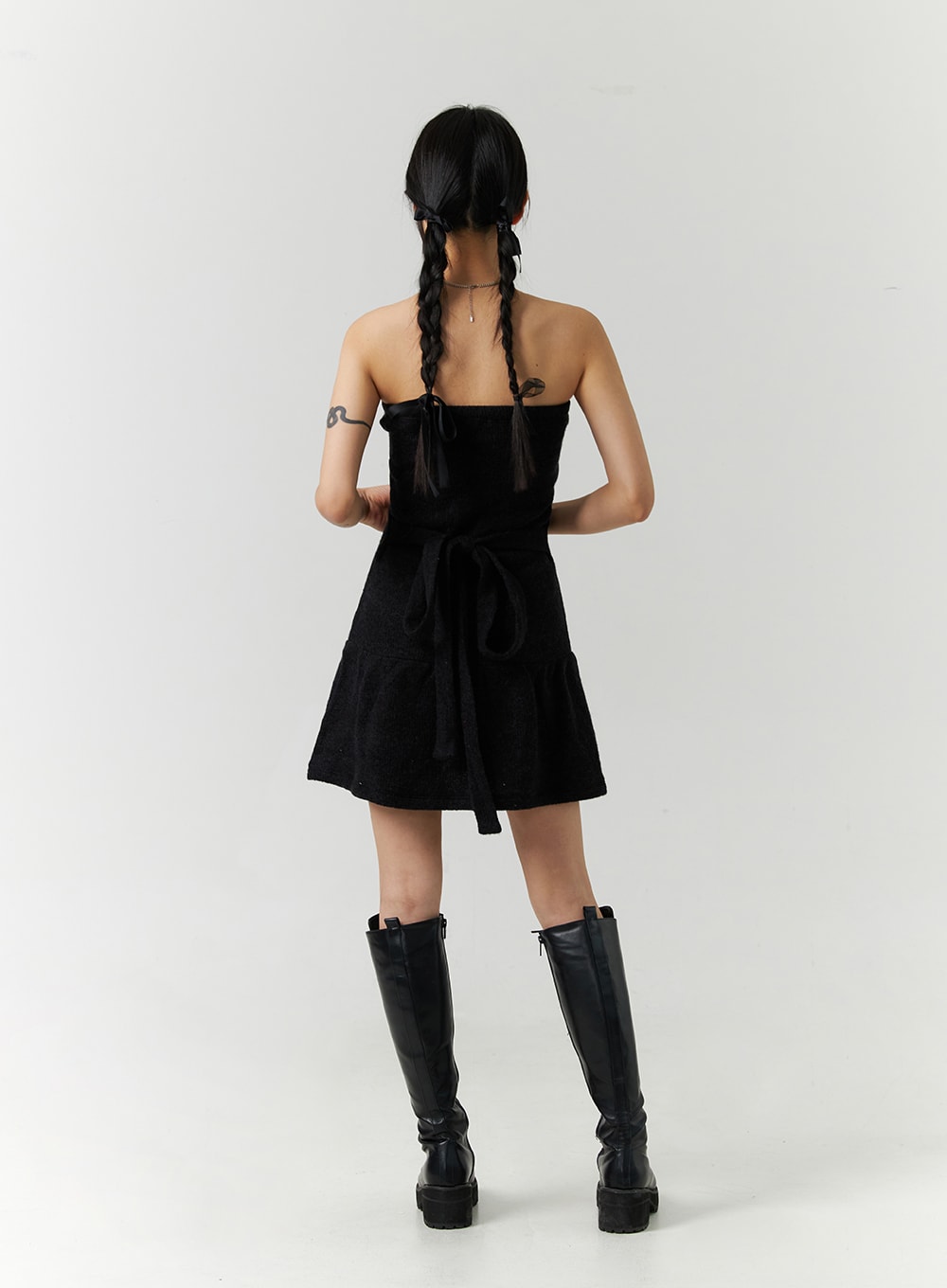 flare-tube-top-mini-dress-cn329