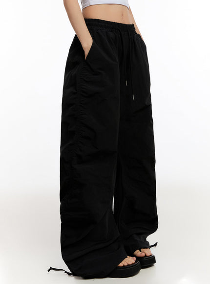 adjustable-wide-leg-nylon-pants-iu509