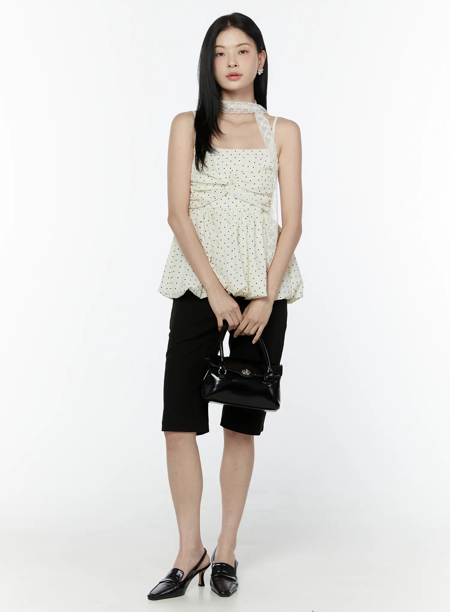 polka-dot-twist-detail-tank-top-iu505