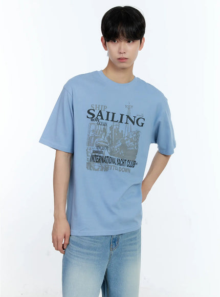 Men's Sailing Graphic T-Shirt IL529