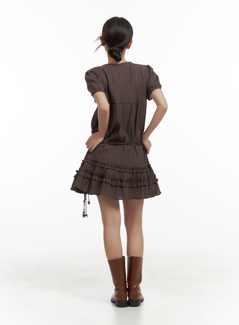 cotton-ribbon-frill-mini-dress-cl418