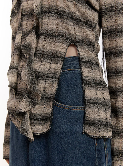 distressed-striped-sweater-with-scarf-cj531
