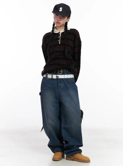 striped-knit-collar-sweater-cd501