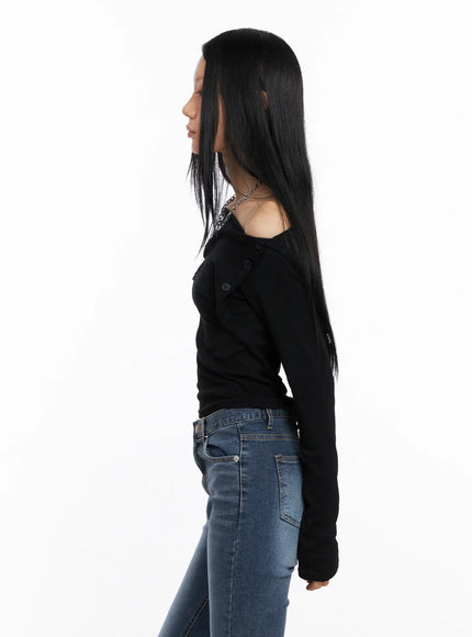 side-button-off-shoulder-long-sleeve-cs509