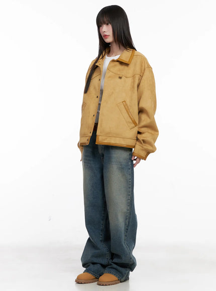 Western Suede Collared Jacket CG518