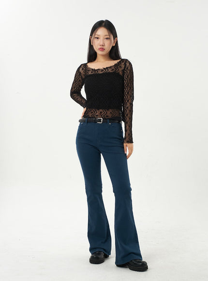 Bootcut Cotton Pants CA325