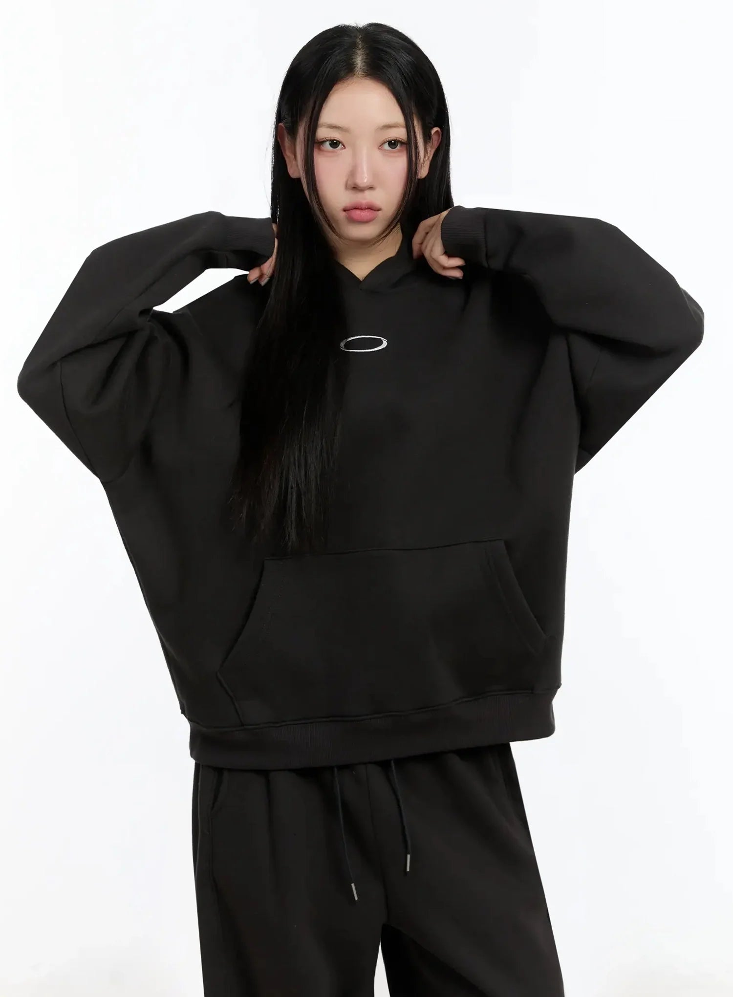 Oval Graphic Oversized Hoodie IM509