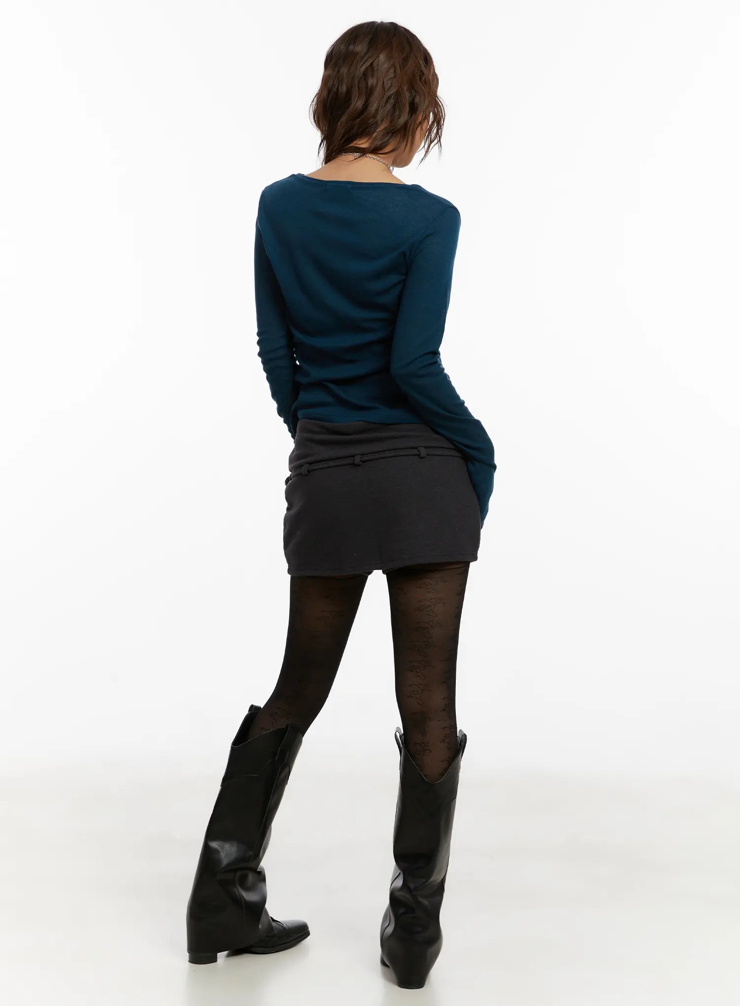 belted-cotton-mini-skirt-cd517