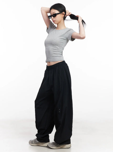 wide-leg-eyelet-nylon-pants-cu511