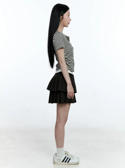 Striped Layered Cardigan CG513