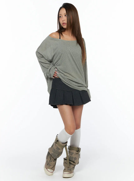 pleated-denim-mini-skirt-ca517