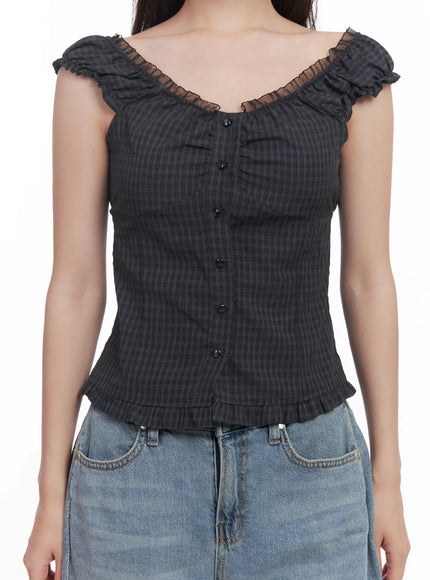 shirred-frill-sleeveless-top-cu516