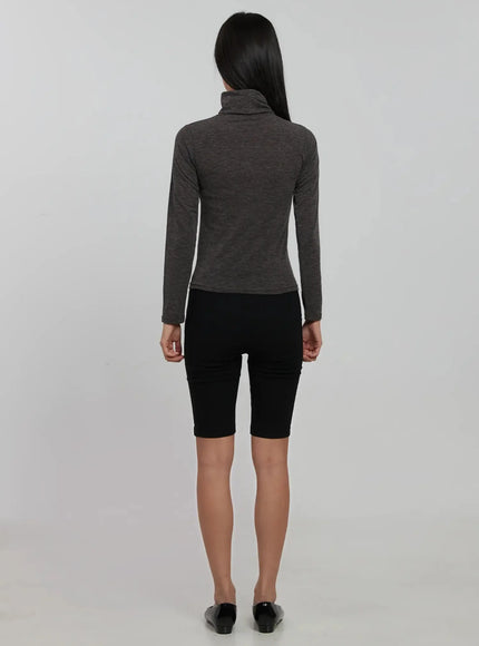 Long Sleeve Slim Turtleneck IJ509