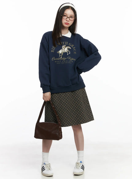 Graphic Fleeced Sweatshirt CJ506