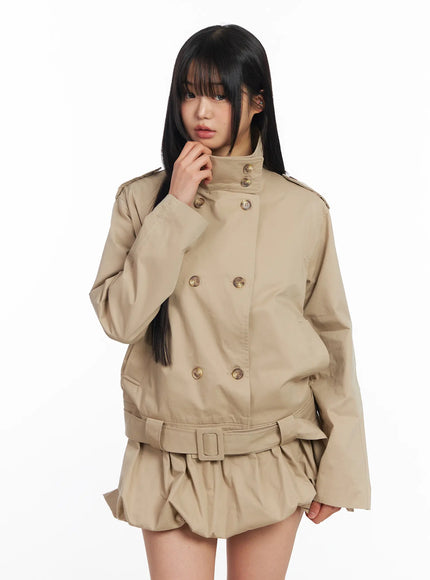 Oversized Belted Trench Jacket CF504