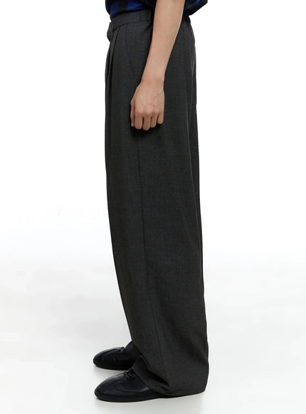 Men's Pintuck Wide-Leg Pants IG520